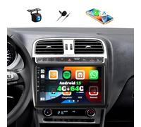 4G+64G 8Core GOHHDL Android 15 Qualcomm Autoradio pour VW Volkswagen Polo 2008-2020 Carplay Android Auto, Radio Tactile 9 Pouces 2Din avec GPS WiFi Bluetooth FM/RDS SWC caméra de recul et MIC