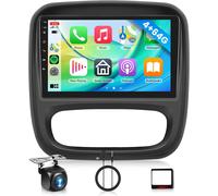 4G+64G 9'' Android Autoradio Pour Renault Trafic Opel Vivaro B Fiat Talento Nissan Nv300/Vw300 Avec Carplay Sans Fil Android Auto Mirror Link Gps Navi Bluetooth Wifi/Fm/Rds/Eq/Usb Swc Caméra[Z1253]