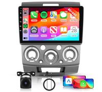 4G+64G Android Autoradio pour Ford Everest Ranger 2012-2017/Mazda BT50 J97M 2006-2010 CarPlay Android Auto, Hodozzy 9 Pouces Écran Tactile Stéréo GPS, WiFi, DSP FM/RDS Bluetooth Radio 2 DIN+Caméra