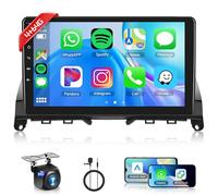 4G+64G Android Autoradio pour Mercedes Benz C Class W204 S204 2007-2014 9 Pouces Carplay sans Fil Radio avec Android Auto Mirror Link GPS Navi Bluetooth WiFi/FM/RDS/EQ/SWC/USB Caméra Recul