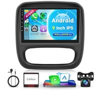 4G+64G Android Autoradio pour Renault Trafic 3 Opel Vivaro B FIAT Talento Nissan NV300 9 Pouces Autoradio Sans Fil Carplay Android Auto GPS Navi WiFi Mirror Link Bluetooth FM/RDS/32 EQ Caméra de Recul