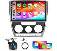 4G+64G Android Autoradio pour VW Skoda Octavia 2 2007-2014 Radio CarPlay sans Fil Android Auto, Hodozzy 10 Pouces Écran Tactile Stéréo, Navigateur GPS, WiFi, DSP, Radio FM/RDS, Bluetooth+ Caméra