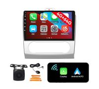 [4G 64G] Android Car Stereo FM Radio Carplay Android Auto 9" Touchscreen Headunit Media Player with Backup Camera pour Ford Focus 2004 2005 2006 2007 2008 2009 2010 2011 at Silver