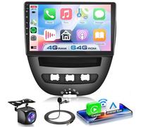 4G+64G Autoradio Android 13 pour Toyota Aygo/Peugeot 107/Citroen C1 2004-2014, 10.1 Pouces HD Écran Tactile avec Carplay Android Auto sans Fil GPS Wi-FI USB Bluetooth 5.0 FM RDS Caméra de Recul