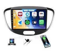 4G+64G CAMECHO Android 13 autoradio pour Hyundai i10 2007-2013 avec Wireless Carplay Android Auto Mirror Link, écran 9 Pouces avec GPS WiFi Bluetooth FM/RDS Radio SWC + caméra de recul AHD&MIC