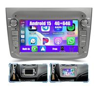 [4G+64G] Inefala Android 15 Autoradio pour Alfa Romeo Mito 2008-2016 avec Wireless Carplay Android Auto, 7" Écran Tactile Radio avec Navi GPS WiFi RDS/FM Bluetooth EQ SWC Caméra de Recul Mic