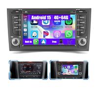 [4G+64G] Inefala Android 15 Autoradio pour Audi A6/S6/RS6 1997-2004 avec Wireless Carplay Android Auto, 7" Écran Tactile Radio avec Navi GPS WiFi RDS/FM Bluetooth EQ SWC Caméra de Recul Mic