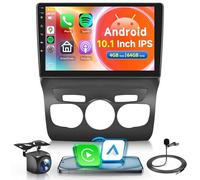 4G+64G sans Fil Carplay Android Autoradio per Citroën C4L C4 DS4 2013-2017 10.1 Pollici Autoradio Con sans Fil Android Auto GPS Navi WiFi Mirror Link Bluetooth FM/RDS/32 EQ/SWC Telecamera Posteriore