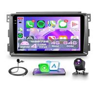 4G+64G sans Fil Carplay Android Autoradio pour Mercedes Benz Smart Fortwo 451 2005-2010 9 Pouces Incell Écran Autoradio Android Auto GPS Navi WiFi Bluetooth Mirror Link FM/RDS EQ/SWC Caméra de Recul