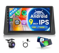 4G+64G sans Fil Carplay Android Autoradio pour Opel Mokka 1 2012-2016/Buick Encore 2013-2015 9 Pouces Autoradio 2 Din Android Auto GPS Navi WiFi Mirror Link Bluetooth FM/RDS/32 EQ/SWC Caméra de Recul