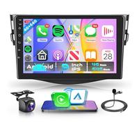 4G+64G sans Fil Carplay Android Autoradio pour Toyota RAV4 2007-2012 9 Pouces Écran Tactile Autoradio avec Android Auto GPS Navi WiFi Mirror Link Bluetooth FM/RDS Radio EQ/USB/SWC Caméra de Recul