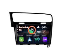 4G+64G SXAUTO 10.1 Pouce Autoradio pour Golf 7 (2013-2018) GPS Navigation - sans Fil Carplay Android Auto - Caméra arrière - Android 16-2 Din - Dab Volant DSP Split-Screen Bluetooth Dual-Band WiFi