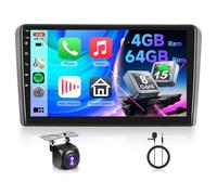 4G 64G VECHTEL Android 15 9" Autoradio pour Audi A3 S4 RS4 8E B6 B7 2008-2012,Q-Snapdragon,8 cœurs,Carplay Android Auto Bluetooth WiFi GPS RDS/FM DSP,1280 * 720,Radio 2 din avec caméra de recul AHD