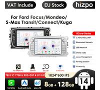Autoradio Android pour Ford, Focus 2, Mondeo S MAX C, Mondeo Galaxy, ATIC allergique 2010, Kuga, Stéréo, Limitation, Audio, WiFi 1G 32G SLIVER AHDC6