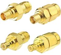 4G Antenna Adapter SMA to MCX Kit Adapter SMA Antenna MCX to SMA 4 Type for Wirelesse WiFi Router 4G Antenna 2G 3G 4G WLAN GPS Adapter Antenna Car Radio