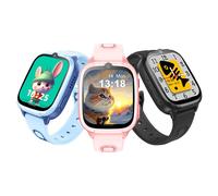 4G Kids Smartwatch D53 GPS Locator Tracker Video Call Smart Watch for Children Waterproof SOS Anti-Lost Watch Parent Control App Black