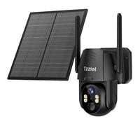 4G LTE caméra de sécurité extérieure sans Fil à énergie Solaire 2K Solaire PTZ 4G avec Carte SIM（sans WiFi） Détection Humaine PIR