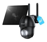 4G LTE Camera de Surveillance Exterieur sans Fil, 2K Camera Solaire avec Carte SIM sans WiFi, Vision Nocturne, Détection Humaine