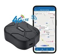 4G LTE Tracker GPS Voiture 10000mAh 80 Jours Veille Aimant Puissant Étanche et GPS Dispositif de Détection Anti-Perte pour Véhicule Voiture Bateau Camion Dispositif de Suivi