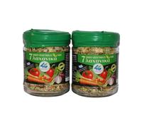 4G - Mélange Grec de 7 Légumes Séchés, 100 % Naturel, Idéal pour Soupes, Sauces & Bouillons - Pack 2×70 g (140 g)