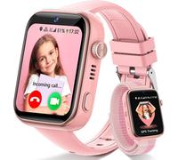 4g Montre Connectée Enfant, Smartwatch Enfant Avec Gps Et Téléphone, Appel Vidéo, Sos, Mode Classe, Whatsapp, Wifi, Ip68, Sim, Podomètre, Réveil, Montre Intelligente Garcon/Fille, Bleu