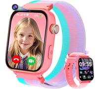 4G Montre Connectée Enfant, Smartwatch Téléphone pour Filles Garçons avec GPS, Appels, WiFi, SOS, Vidéo/Voix Chat, Mode Classe, Alarme, Montre Intelligente Enfants Cadeau 4 à 12 Ans, Rouge