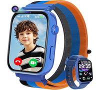 4G Montre Connectée Enfant, Smartwatch Téléphone pour Filles Garçons avec GPS, Appels, WiFi, SOS, Vidéo/Voix Chat, Mode larme, Montre Intelligente Enfants Cadeau 4 à 12 Ans, Bleu Marine