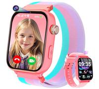 4G Montre Connectée Enfant, Smartwatch Téléphone pour Filles Garçons avec GPS, Appels, WiFi, SOS, Vidéo/Voix Chat, Mode Classe, Alarme, Montre Intelligente Enfants Cadeau 4 à 12 Ans, Rouge