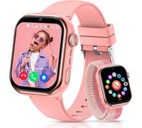 4G Montre Connectée Enfants, 1.83''Hd Montre Téléphone Enfant Avec Gps, Batterie De 800Mah, Appels Vidéo, Chat Vocal, Wi-Fi/Lbs/Sos/Sms, Mode École, Podomètre, Réveil, Étanchéité Ip68 (Rose)