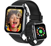 4G Montre Connectée Enfants, Appels Vidéo, Localisation GPS, IP68 Étanche Montre Telephone Enfant avec SOS, Musique, Mode École, Podomètre, Jeux, Réveil, Prendre des Photos, 4 à 12 Ans Cadeau