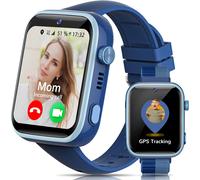 4g Montre Connectée Enfants, Montre Telephone Enfant Écran Hd De 1,83 Pouces, Appels, Appels Vidéo, Chat Vocal, Whatsapp, Wi-Fi, Gps, Sos, Étanche Ip68, Mode École, Podomètre, Réveil (Violet)