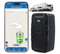4G Traceur GPS Voiture 20000mAh, Tracker GPS sans Abonnement, Traceur avec Carte Sim Aimant Puissant IP67, Suivi Temps Réel, Alarme Antivol, Historique Itinéraire 6 Mois pour Camion Moto Camping-Car