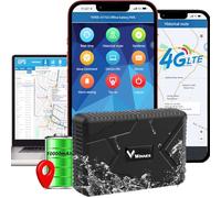 4G Traceur GPS Voiture avec Micro 10000mah Tracker GPS 120 Jours en Veille Traceur Temps réel Traqueur GPS APP Gratuite avec Historique de Suivi de 6 Mois Imperméable Montage Magnétique Alarme Mobile