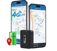 4G Tracker GPS avec Carte SIM Winnes 10000mah Traceur GPS Voiture Longue Autonomie en Veille 90 Jours en Veille Traqueur GPS Installation Magnétique, étanche, Parfaitement Cachée en Noir TK905B