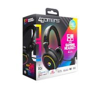 4Gamers C6-100 Casque de jeu lumineux à LED compatible avec PS4, PS5, Xbox One, Series S, Series X Nintendo Switch, PC et mobile