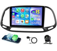 4GB+128GB Motorsi Autoradio pour Fiat DOBLO YENI KASA 2015 avec Carplay Android Auto Navigation, Incell Écran Tactile 9" Bluetooth WiFi EQ FM/RDS Radio SWC Canbus Écran partagé + Caméra de Recul