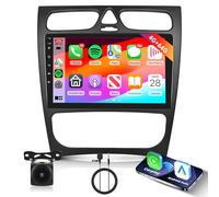 4GB+64GB Android Autoradio pour Mercedes Benz Classe C W203 C200 C320 C350 CLK W209 2000-2005 Radio CarPlay Android Auto, Hodozzy 9 Pouces Écran Tactile Radio GPS WiFi, DSP, FM/RDS, Bluetooth+Caméra