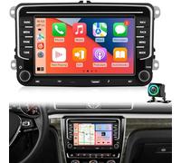 4GB+64GB Autoradio Android VW pour Golf 7 Passat Tiguan Jetta Polo Beetle avec connecteur VW Quadlock 52 Broches d'origine, CarPlay Android Auto sans Fil DSP GPS WiFi Caméra de recul