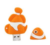 4GB Modèle de Poisson USB Flash Drive USB 3.0 Périphérique de Stockage USB Flash Disk USB Drive USB 3.0 Clé de mémoire CLÉ USB Clé U Disk Thumb Drive USB Flash Memory USB Disk Data Storage - Orange