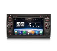 4GO+64GO 8 Core Android 14 Autoradio pour Ford C/S-Max Fiesta Focus Transit Carplay Android Auto GPS Sat Nav DSP Bluetooth 5.0 WiFi Dab+ TPMS DVR CD/DVD Noir