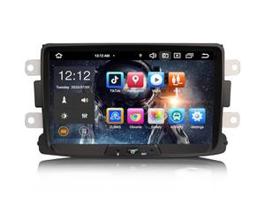 4GO+64GO Android 14 Autoradio GPS Navigateur pour Renault Dacia Duster Sandero Dokker Support Wireless Carplay Android Auto DSP Bluetooth 5.0 DVR WiFi Dab+ Écran Tactile 8-Core