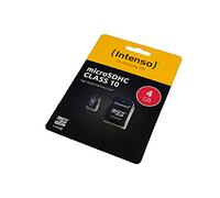 4Go Carte mémoire Compatible avec LG E400 Optimus L3, microSDHC, Classe 10, HighSpeed, avec Adaptateur SD