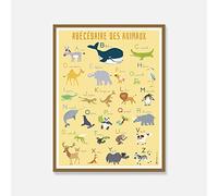 4h 4 heures Poster Abecedaire des animaux