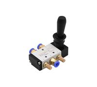 4H210-08 4H310-10 4H410-15 Hand Manual Lever Operate 5 Way Port 2Position Air Control Pneumatic Valve 1/4" 3/8" 1/2" Thread NWPNLXEA(PC 10mm Fittings,4H310-10)