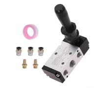 4H210-08 Valve manuelle pneumatique à levier manuel 5/2 voies avec raccords rapides, silencieux et ruban PTFE pour une utilisation industrielle précise (PC6-02)