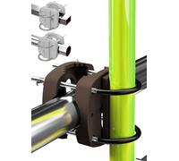 4happy Support de Parasol de Balcon - Support de Parasol Compact pour Balcon - Remplace Les Pieds de Parasol encombrants de Balcon - Support de Parasol pour Tous Les parasols - Couleur Taupe