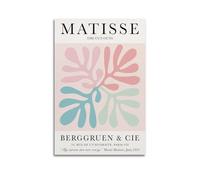 4henri Matisse Découpes Vintage Exposition Poster Art Impression Botanique Plantes Feuilles Berggruen Cie Boho Décoration Murale Papiers Découpés Toile Décoration Murale pour Chambre Poster Décoration
