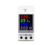 4IN1 din rail AC 110V 220V 100A Voltage Current KWH monitor meter AMP voltmeter ammeter Wattmeter EKFBQBGW(AC 70-150V)