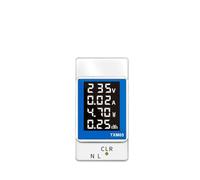4IN1 Din Rail AC Monitor 110V 220V 100A Voltage Current Watt KWH Power Meter VOLT AMP Voltmeter Ammeter Wattmeter NWPNLXEA