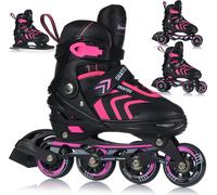 4in1 variable ajustable set roller skates rollerblades skates 34-38 - pink